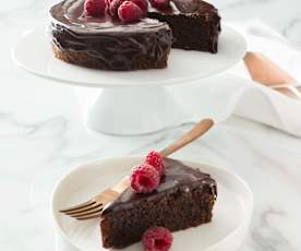 Torte aux amandes et au chocolat Deuxième bol