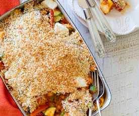 Mediterranean vegetable bake