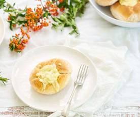 Bacalhau no pão gratinado