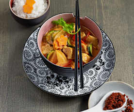 Kokoscurry mit Huhn