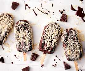 Tahini and almond ice lollies