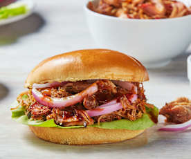 Burgers au porc effiloché
