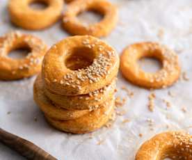 Biscuits salés au paprika et sésame