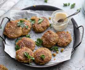 Green Spelt Bread Patties