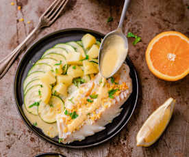 Bacalao con mantequilla de cítricos