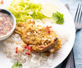 Poulet grillé à la citronnelle