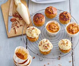 Cupcakes à l'orange et panais