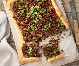 Lebanese Lamb Puff Pastry Tart