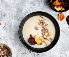 Sopa de coliflor y garbanzos