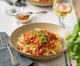 Spaghetti all’arrabbiata mit Thunfisch