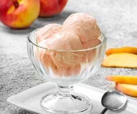 Frozen yogurt alla pesca