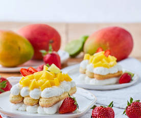 Tiramisù crema di ricotta e mango