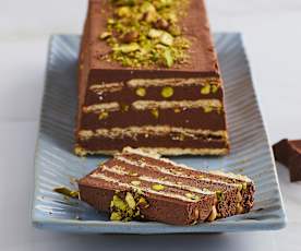 Mattonella al fondente e pistacchi (senza lattosio)