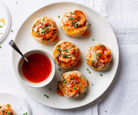 Mini-Krevetten-Omelettes aus dem Nester