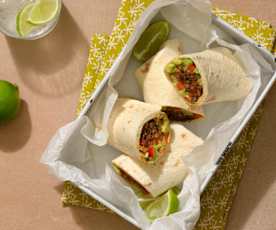 Black Bean and Avocado Wrap