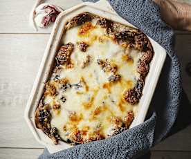 Lasagna radicchio e salsiccia