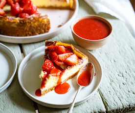 Cheesecake à la fraise