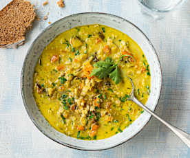 Soupe de légumes à l’orge perlée