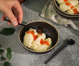 Lody miso z kawiorem