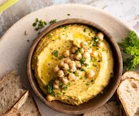 Hummus al riciclo di verdure