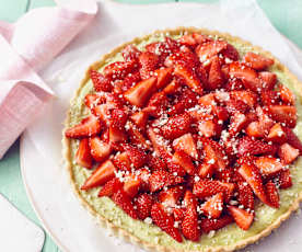 Erdbeer-Pistazien-Tarte