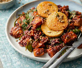 Sweet and Sticky Red Cabbage and Sweet Potato Salad