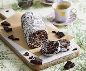 Salame di cioccolato al caffè