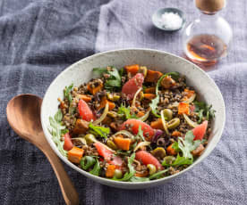 Sweet potato and grain salad