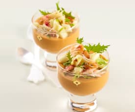 Pannacotta de bisque de homard aux pinces de crabe