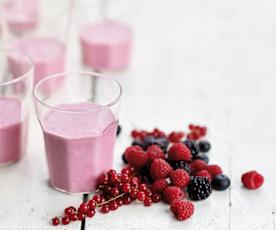 Smoothie de frutos do bosque