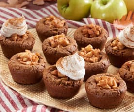 Gingerbread Cookie Cups with Cinnamon Apples