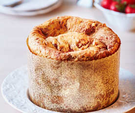 Panettone con chocolate y naranja