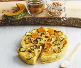 Frittata di ceci e verdure (senza uova)