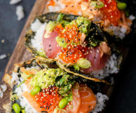 Tacos de sushi