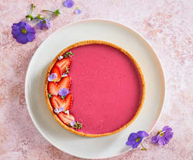 Crostata fragole e timo (vegan)