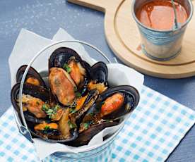 Mejillones al vino