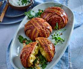 Vegetarische „Bacon“ Bombs