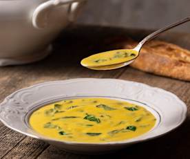 Garbanzo Bean Soup with Spinach