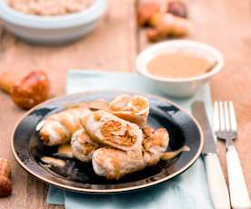 Roladki z indyka nadziewane grzybami