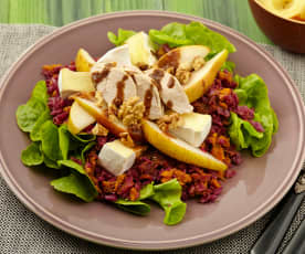 Red Cabbage and Chicken Salad