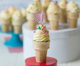 Ice cream cone cupcakes