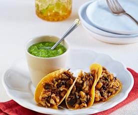 Taquitos de huitlacoche