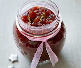 Rozmaringos vörösáfonya chutney