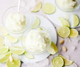 Almond and Lime Slushy