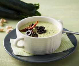 Creme de curgete e caju