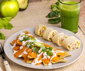 Chilaquiles con Omelette