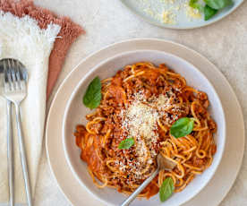 All in one bowl bolognese