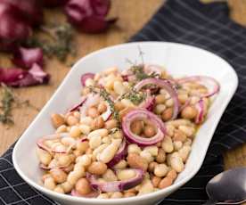 Insalata di fagioli e cipolla di Tropea