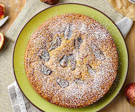 Torta di fichi e nocciole