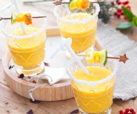 Virgin mango piña colada (cocktail sans alcool)